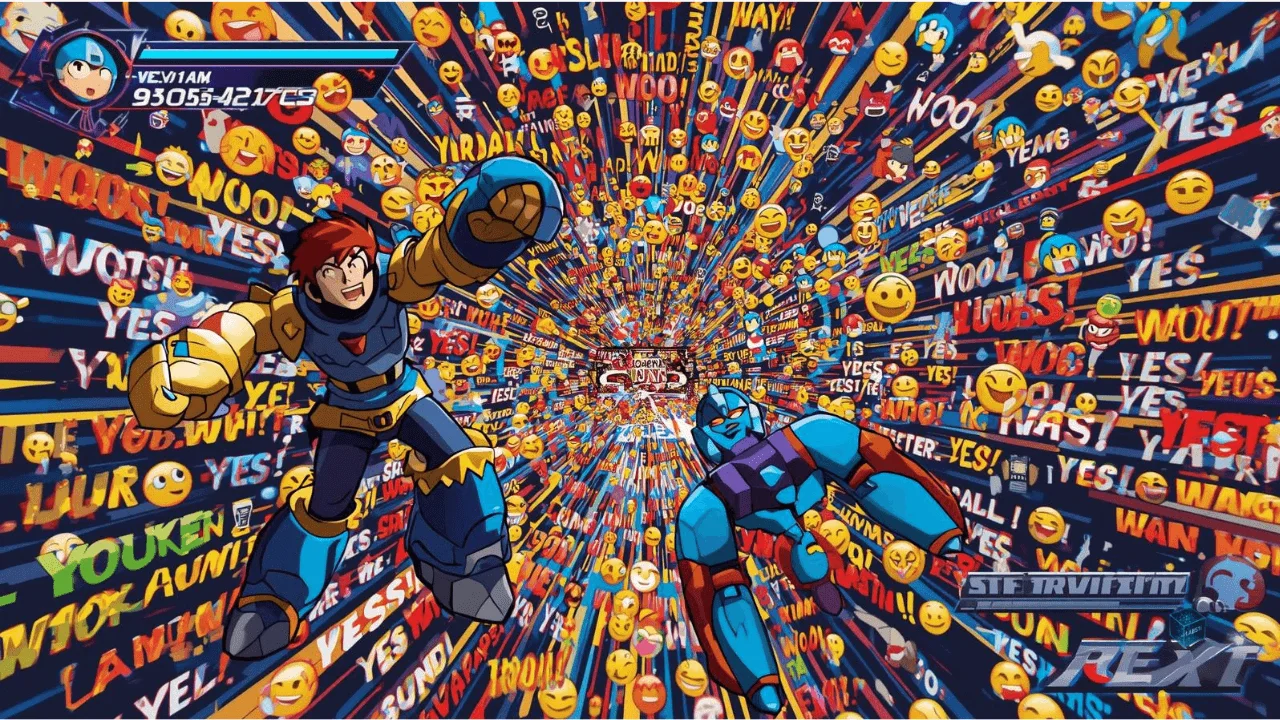 Live stream audience celebrating during a retro Mega Man X gameplay session.